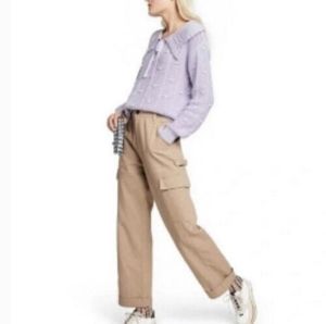 NWT Sandy Liang size khaki carpis